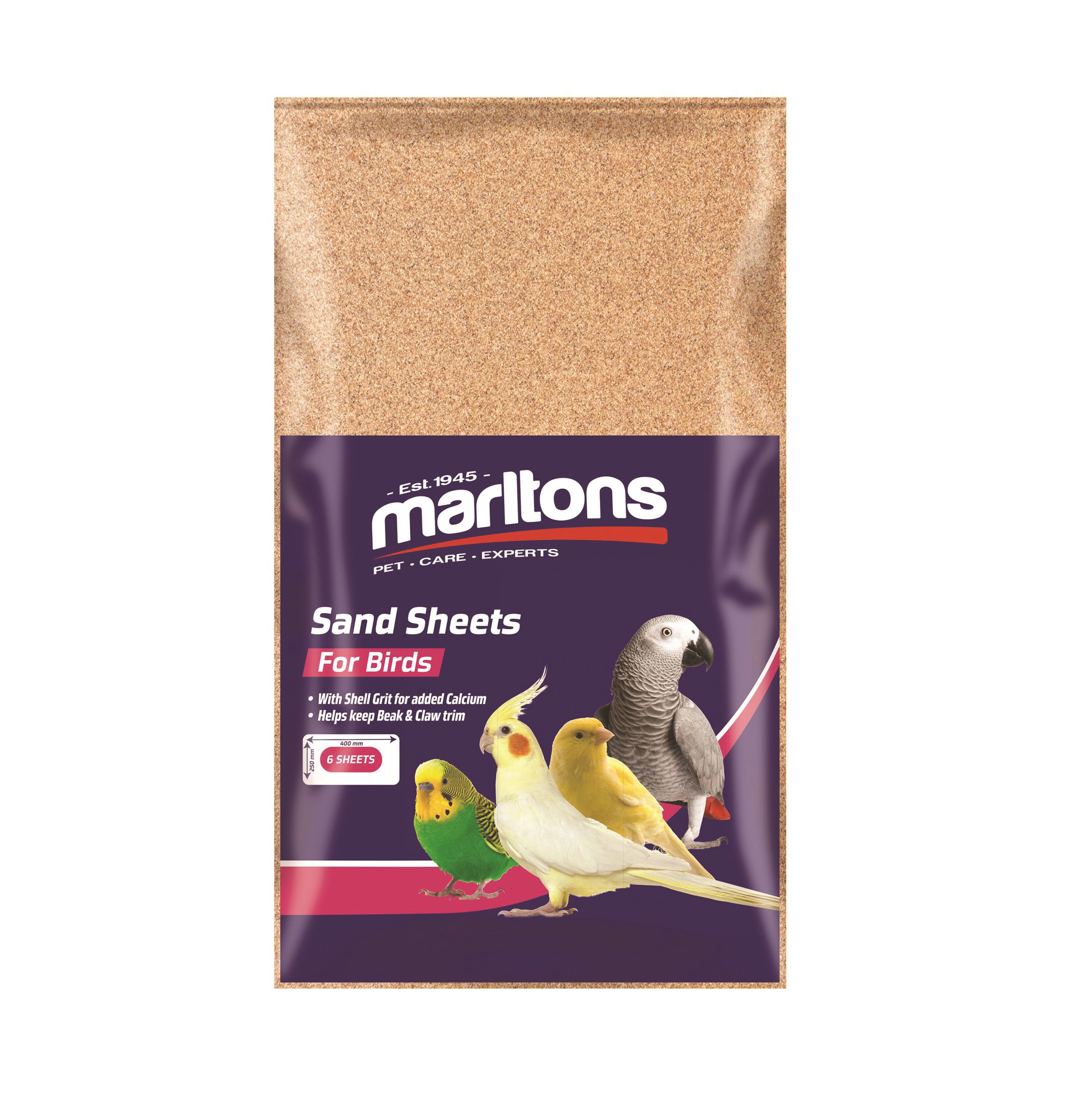 Marltons Sandsheet 250X400Mm 6Pcs (Size #6) x 5