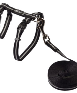 Alternative view of Rogz Cat H-Harness and Lead Combination -  Reflective - -AlleyCat