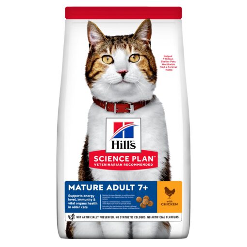 HILL'S SCIENCE PLAN Mature Adult Dry Cat Food Chicken Flavour