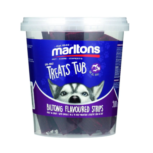 Marltons Semi Moist Biltong Strips Tub