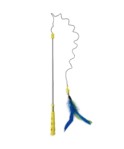 JW Pet Cataction Flutter-ee Feathers Telescopic Wand