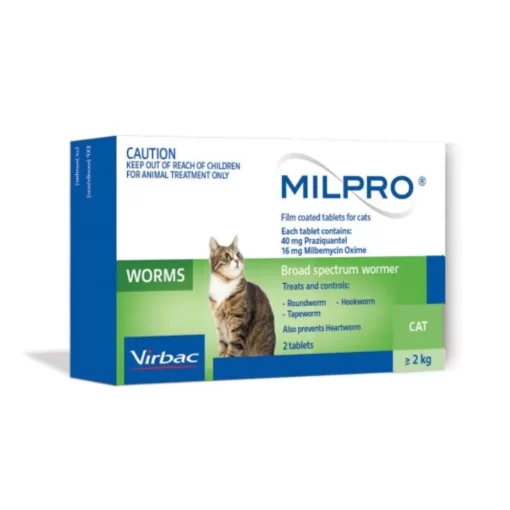 Milpro Dewormer Flavoured Tablets For Cats