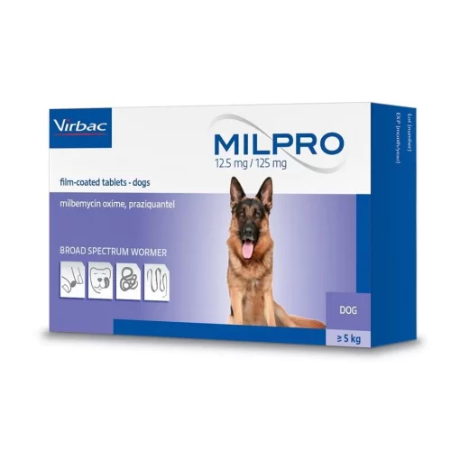 Milpro Dewormer Flavoured Tabs For Dogs