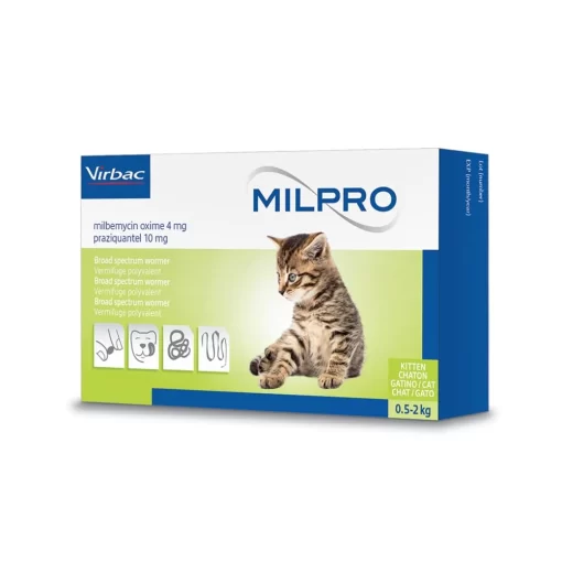 Milpro Dewormer Flavoured Tablets For Kittens