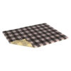 Contemporary Cream,Black, Red Tartan