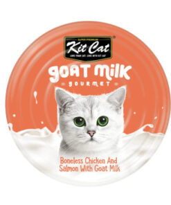 Kit Cat Boneless Chicken Shreds & Salmon with Goat's Milk 70g Cat Food