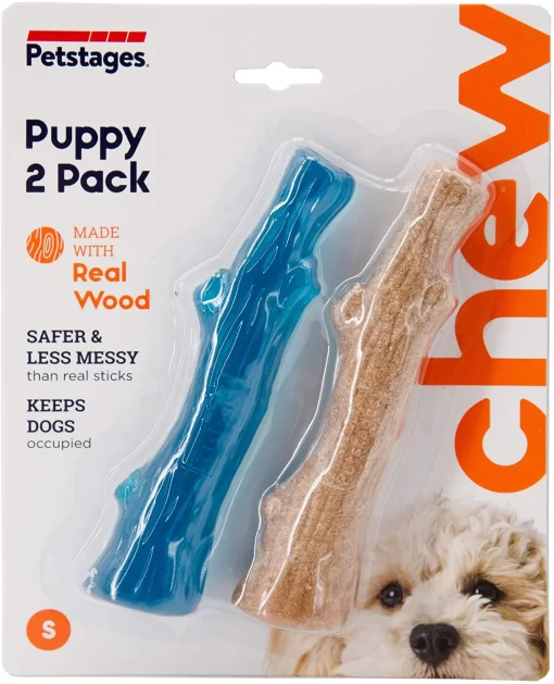 Petstages Puppy 2PK Dogwood SM