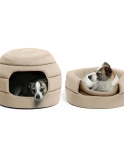 Best Friends by Sheri Honeycomb Ilan Hut Cuddler Dog & Cat Bed