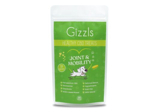 Gizzls CBD Dog Treats for Joint & Mobility (for med/large dogs)