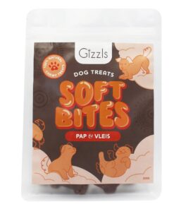 Gizzls Peanut Pap en Veis Soft Bites for Dogs - 300g