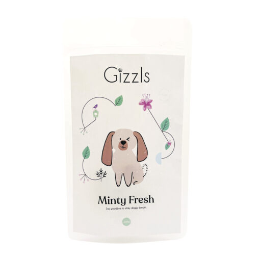 Gizzls Peanut Butter & Mint Dog Treats (200g)