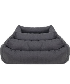 Alternative view of Grey Felt with Memory Foam Square Bed