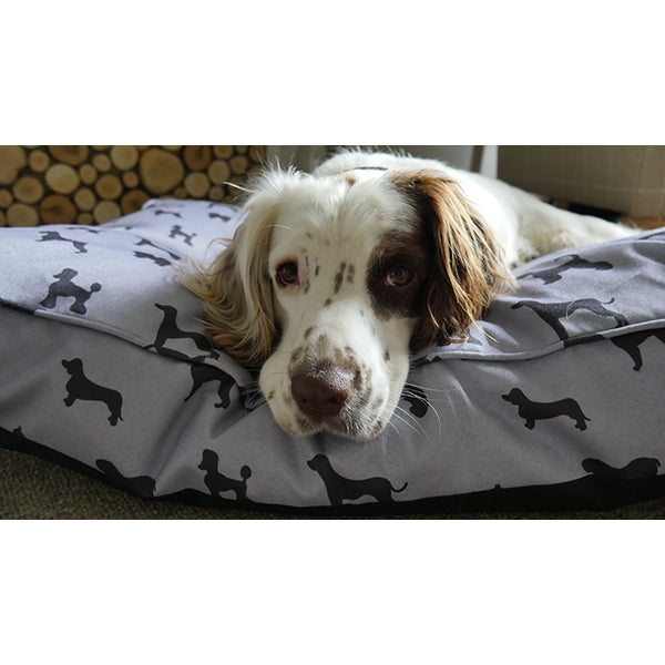 Rosewood Padded Dogs Print Grey Mattress - Image 6