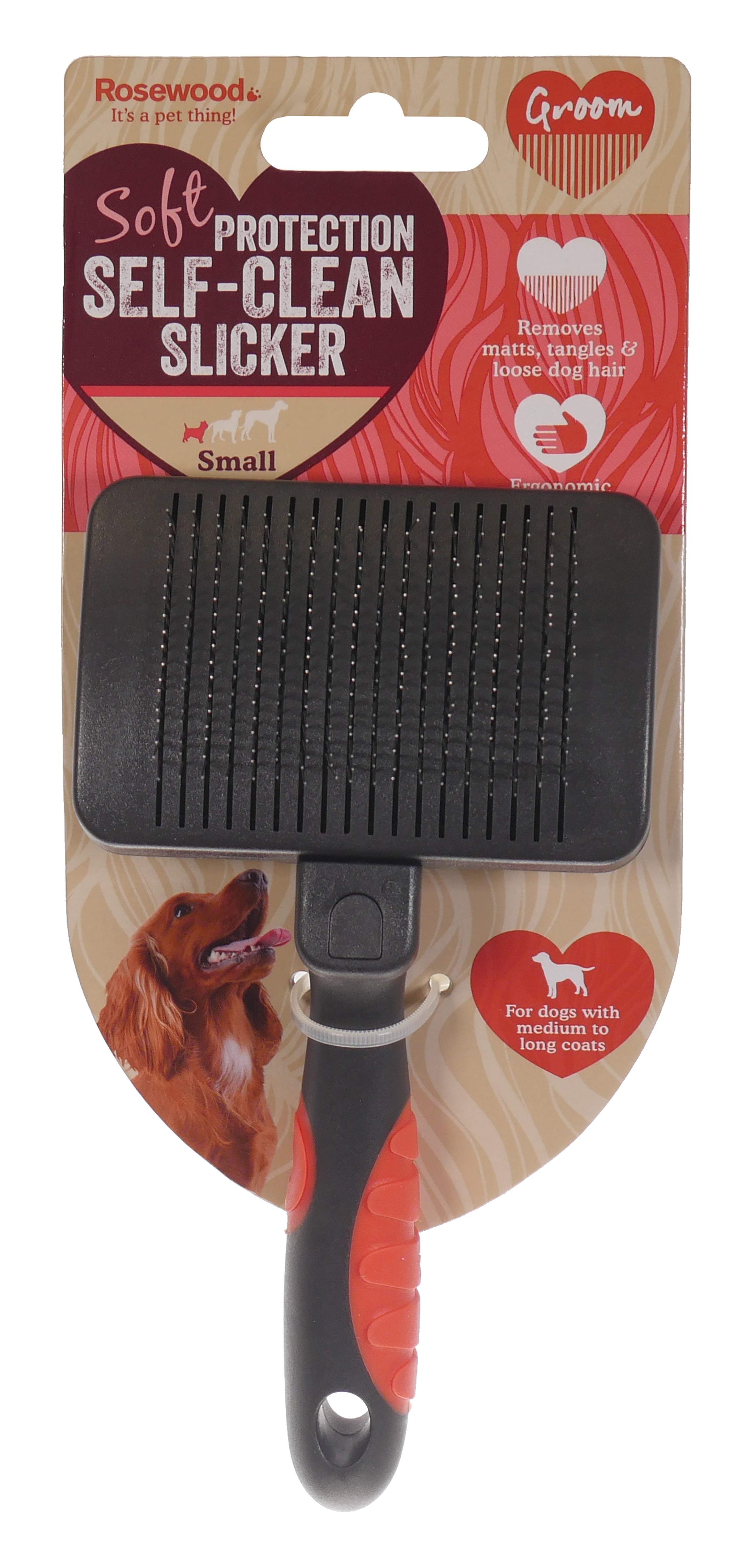 Salon Grooming Self-Cleaning Slicker Brush - Image 2