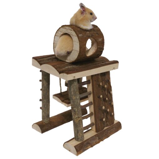 Roswood Naturals Activity Climbing Tower for Small Animals (eg. Hamsters)