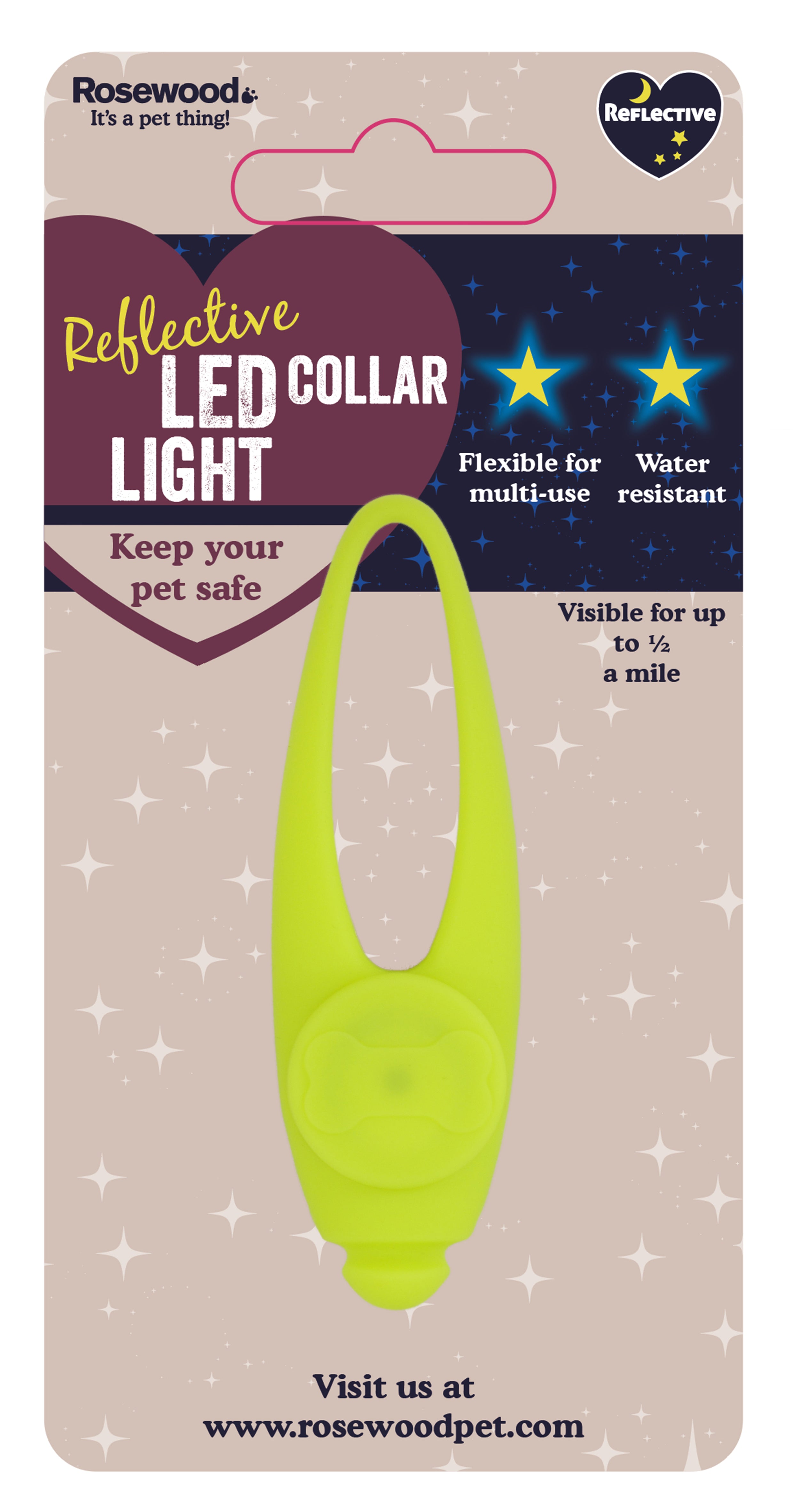 Rosewood Silicone Collar Light - Image 4