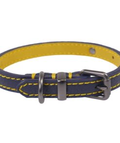 Alternative view of Rosewood Joules Navy Leather Dog Collars