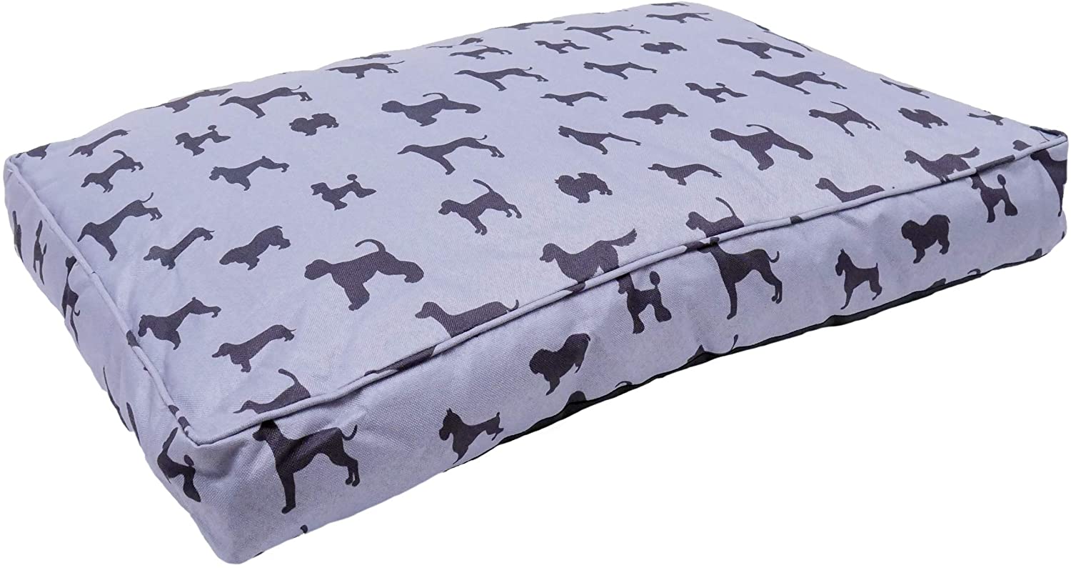 Rosewood Padded Dogs Print Grey Mattress - Image 5