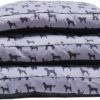 Rosewood Padded Dogs Print Grey Mattress