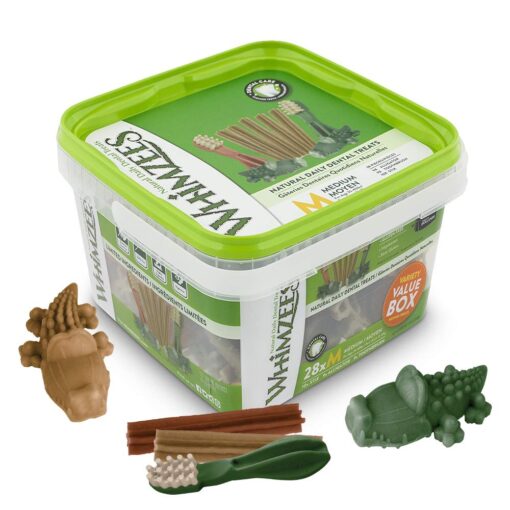 Whimzees Variety Value Tub Medium 28pc