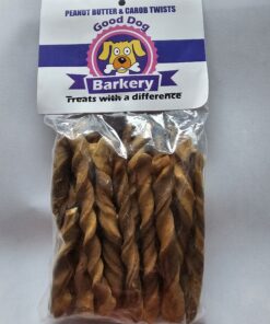 Good Dog Bakery - Peanut Butter & Carob Twists