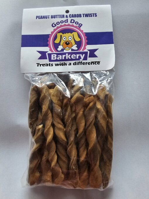 Good Dog Bakery - Peanut Butter & Carob Twists
