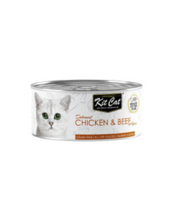Kit Cat Deboned Chicken & Beef Aspic Adult Cat Wet Food - 80g