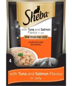 Sheba Cat Wet Tuna and Salmon in Jelly (Pack of 24)