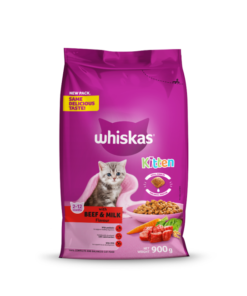 WHISKAS KITTEN FOOD - BEEF & MILK