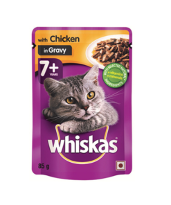 WHISKAS WET SENIOR CAT FOOD IN GRAVY - CHICKEN