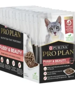Purina Pro Plan Fussy & Beauty Salmon in Gravy Cat Wet Food-12x85g