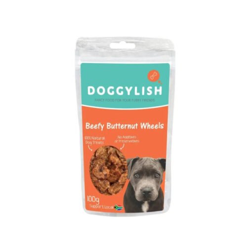 Doggylish Beefy Butternut Wheels Dog Treats