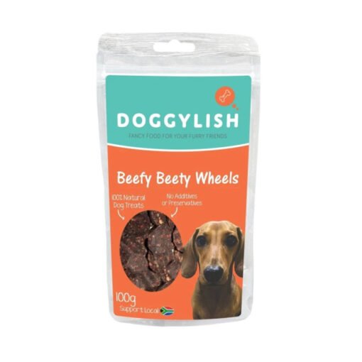 Doggylish Beefy Beety Wheels Dog Treats