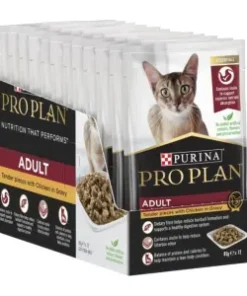 Purina Pro Plan Chicken in Gravy Adult Cat Wet Food-12x85g