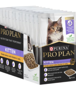 Purina Pro Plan Chicken in Jelly Kitten Wet Food-12x85g