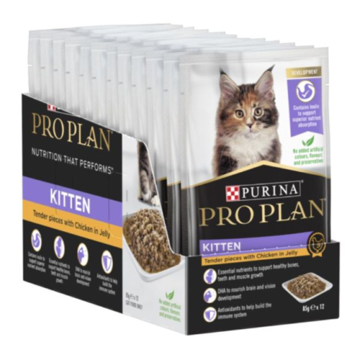 Purina Pro Plan Chicken in Jelly Kitten Wet Food-12x85g
