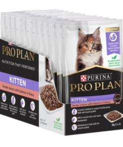 Purina Pro Plan Salmon in Gravy Kitten Wet Food-12x85g