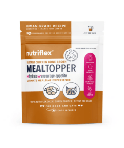 NutriFlex Meaty Bone Broth Chicken Instant Gravy for Dogs & Cats-100g