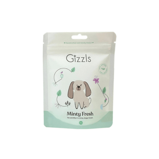 Gizzls Peanut Butter & Mint Dog Treats (100g)