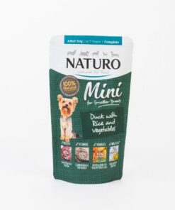 Naturo Adult Mini Dog Duck with Rice & Vegetables (8x150g)