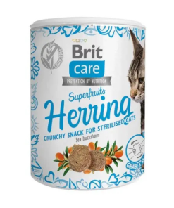 Brit Care Cat Snack Superfruits Herring Cat Treats