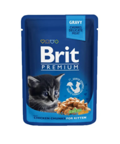 Brit Premium Chicken Chunks Kitten Food Wet Cat Food Pouch